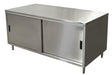 30" X 72" S/S Cabinet Base Chef Table Sliding Door-cityfoodequipment.com