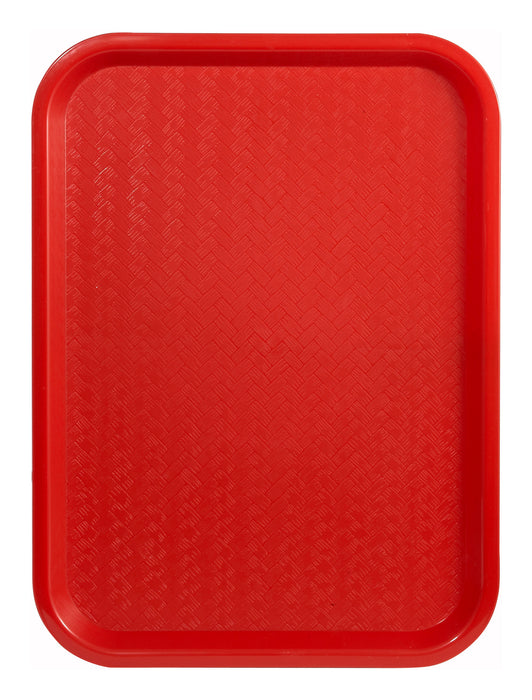 Fast Food Tray, 12" x 16", Red (12 Each)-cityfoodequipment.com