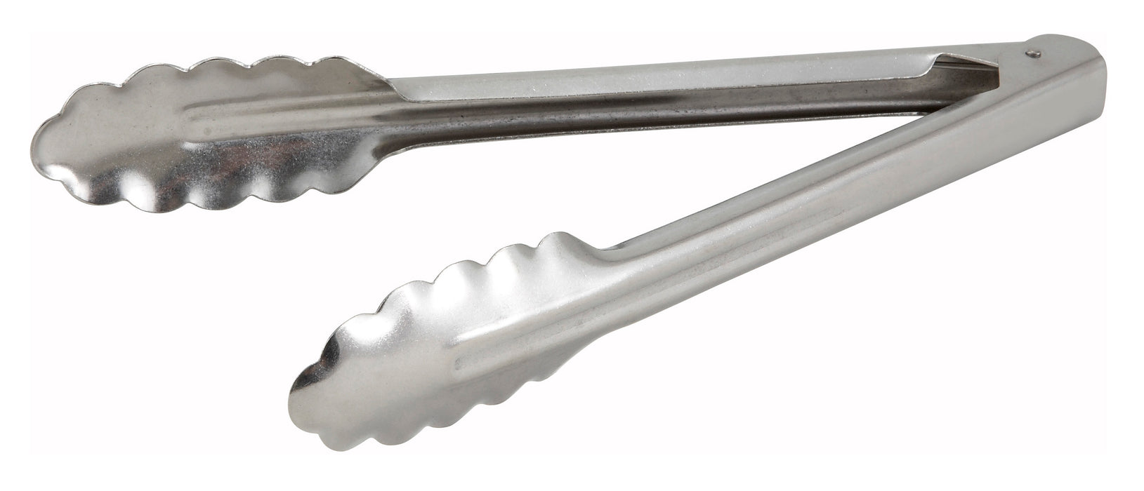 9" S/S Utility Tong, Heavyweight, 0.9mm (12 Each)-cityfoodequipment.com