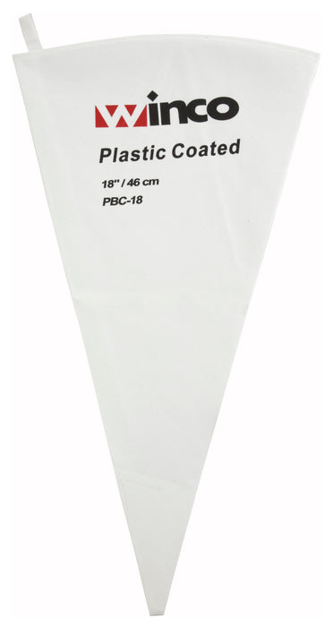 18" Pastry Bag, Cotton w/Plastic Coating (12 Each)-cityfoodequipment.com