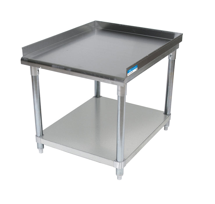 S/S Equipment Stand W/Undershelf 3 Sided 2"Riser 48X30-cityfoodequipment.com