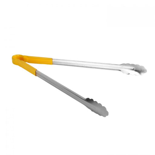 16" EXTRA HEAVY DUTY TONG, YELLOW LOT OF 12 (Ea)-cityfoodequipment.com