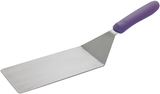 Turner w/Offset, Purple PP Hdl, 8" x 4" Blade, Allergen Free (12 Each)-cityfoodequipment.com