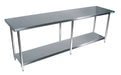 Stainless Steel Work Table 96"L x 30"W x 34-3/4"H . 18 ga T-304-cityfoodequipment.com