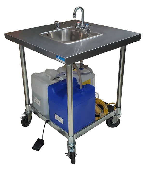 Mobile Handwashing Sink Cold Water w/ Faucet-cityfoodequipment.com