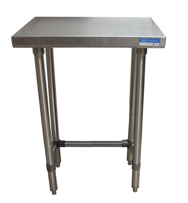 18 ga. S/S Work Table With Open Base 24"Wx18"D-cityfoodequipment.com