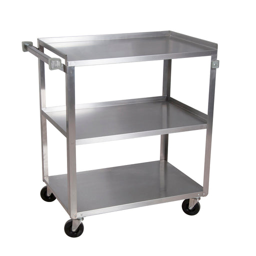 SD S/S Utility Cart, 15-1/2" x 24" (3) Shelves-cityfoodequipment.com