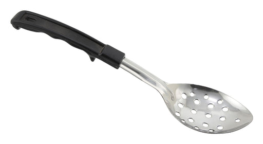 Winco Prime 11" S/S Perf Basting Spoon with Plastic Hdl, NSF (12 Each)-cityfoodequipment.com