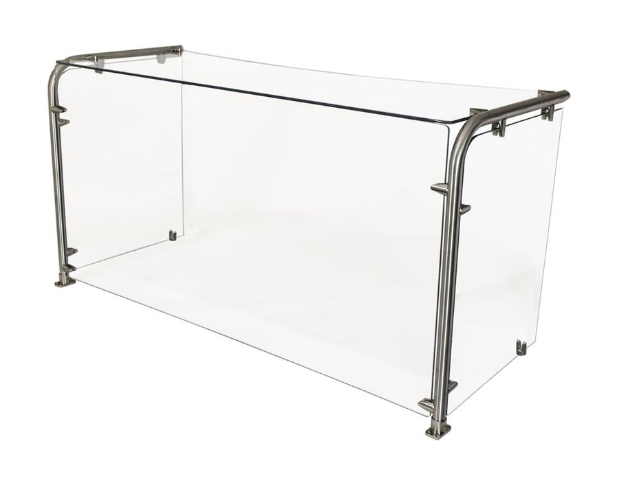 36" Cafeteria 90 Angle Sneeze Guard Glass-cityfoodequipment.com