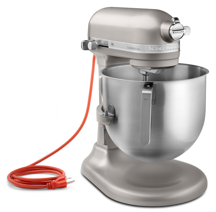 KitchenAid Commercial 8-Quart Bowl-Lift Stand Mixer with Bowl Guard | Contour Silver