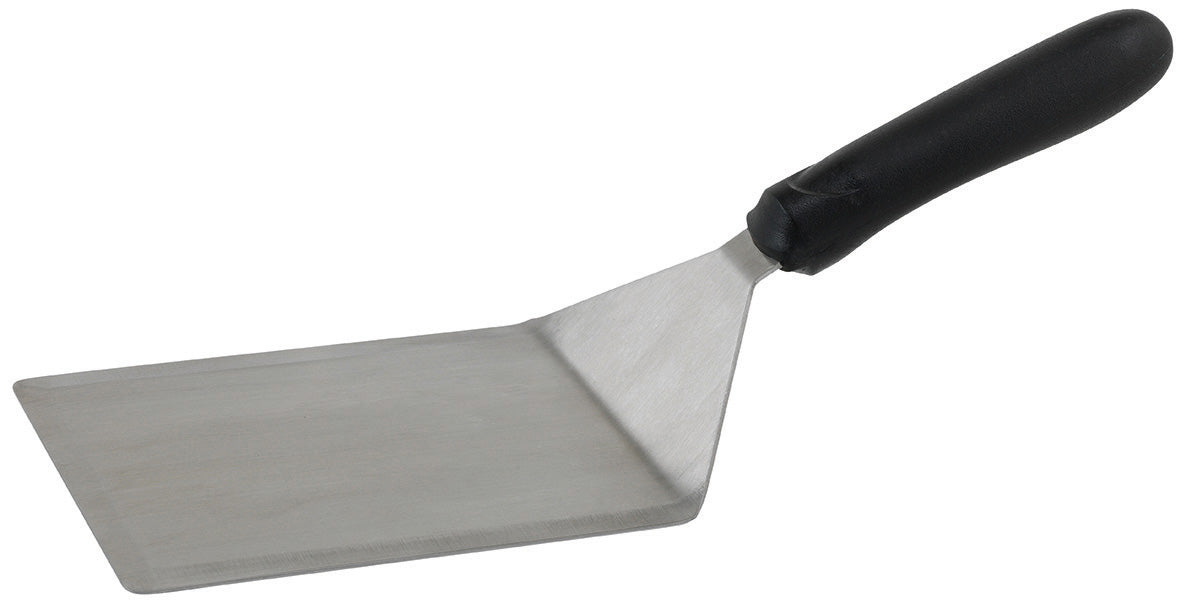 Extra Heavy Turner w/Cutting Edge, Black PP Hdl, 5" x 6" Blade (12 Each)-cityfoodequipment.com