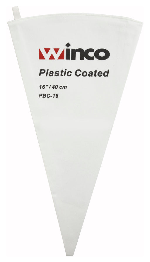 16" Pastry Bag, Cotton w/Plastic Coating (12 Each)-cityfoodequipment.com