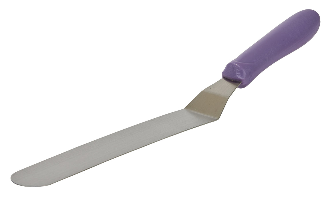 Spatula w/Offset, Purple PP Hdl, 8-1/2" x 1-1/2" Blade, Allergen Free (12 Each)-cityfoodequipment.com