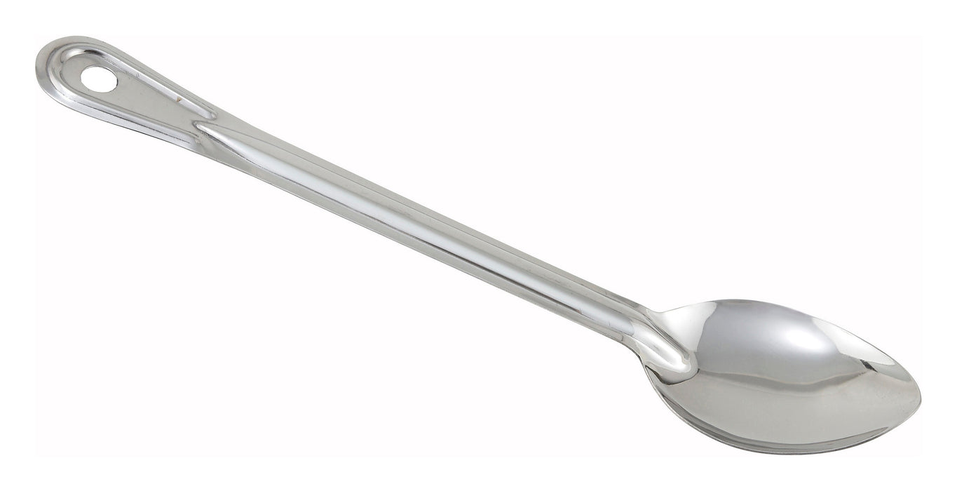 13" Solid Basting Spoon, 1.2mm, S/S (12 Each)-cityfoodequipment.com