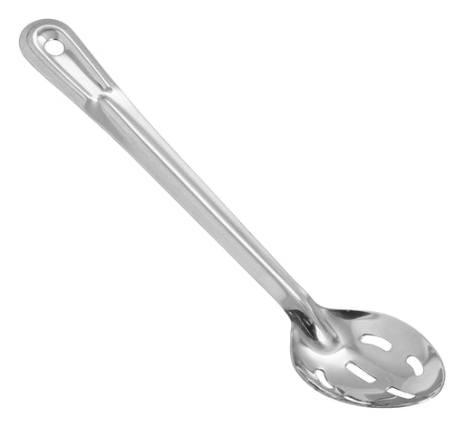 13" Slotted Basting Spoon, 1.5mm, S/S (12 Each)-cityfoodequipment.com