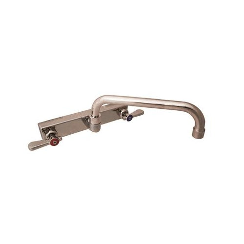 Evolution 8" Splash Mount S/S Faucet, 10" Swing Spout-cityfoodequipment.com