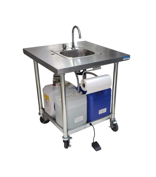 Mobile Handwashing Sink Hot Water w/Deckmount-cityfoodequipment.com