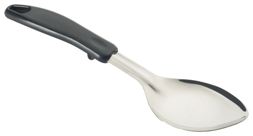 11" Solid Basting Spoon, Stop Hook Plastic Hdl, S/S (12 Each)-cityfoodequipment.com