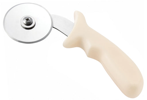 Pizza Cutter, 2-1/2"Dia Blade, White PP Hdl (12 Each)-cityfoodequipment.com