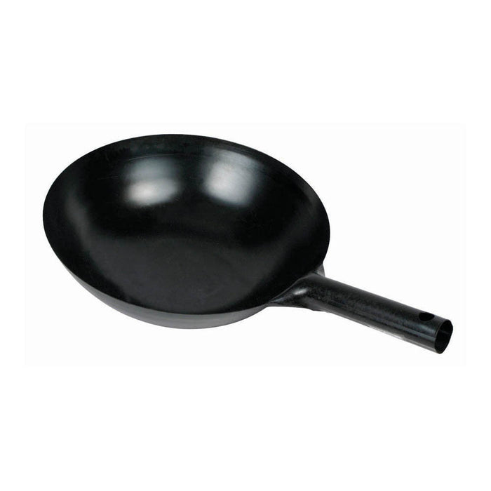 16" Carbon Steel Wok, Integrated Hdl, Black (12 Each)-cityfoodequipment.com