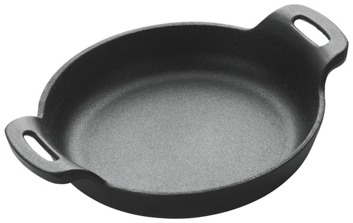 Mini Cast Iron, Induction Server, Round, 14 Oz, 6-3/8" Dia, Matte Black Enamel (6 Each)-cityfoodequipment.com