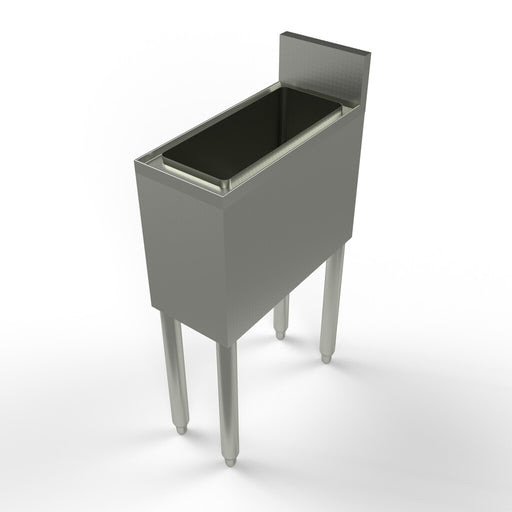 8"x18" S/S Underbar Ice Bin for Bottle Storage-cityfoodequipment.com