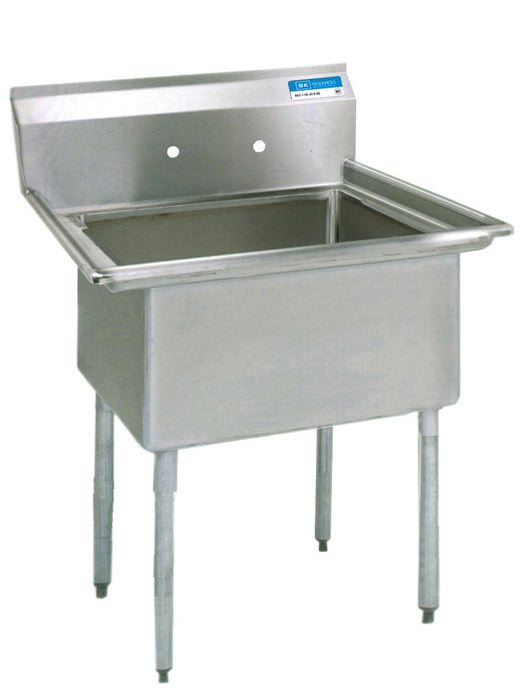 S/S 1 Compartment Economy Sink 18" x 18" x 12"-cityfoodequipment.com