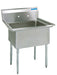 S/S 1 Compartment Economy Sink 18" x 18" x 12"-cityfoodequipment.com