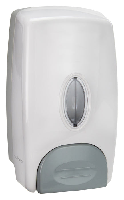 1L Soap Dispenser, Manual, White (12 Each)-cityfoodequipment.com