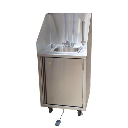 24"x24" Mobile Handwashing Sink C&H Water w/4"-cityfoodequipment.com