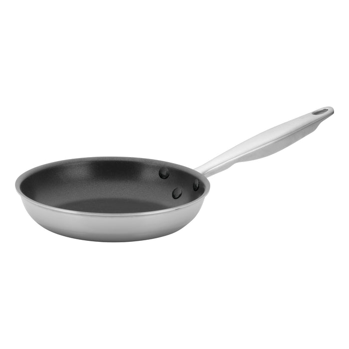 7" Triply S/S Fry Pan, Non-stick (6 Each)-cityfoodequipment.com