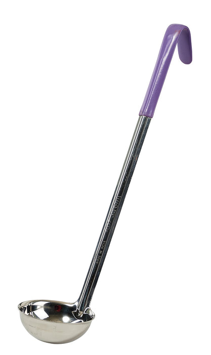 4oz, Ladle, One-piece, Purple, S/S, Allergen Free (12 Each)-cityfoodequipment.com