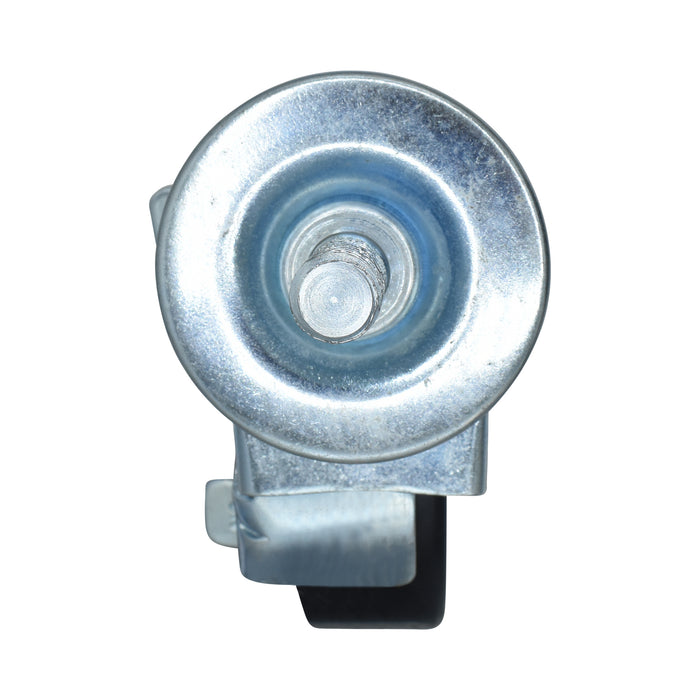 5" Hard Rubber Wheel 1/2"-13x1" Threaded Stem Swivel Caster-cityfoodequipment.com