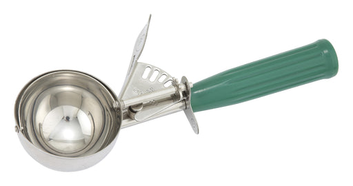 Ice Cream Disher, Size 12, Plastic Hdl, Green (12 Each)-cityfoodequipment.com