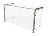 60" Multi-Use 90 Angle Sneeze Guard W Glass Shelf-cityfoodequipment.com