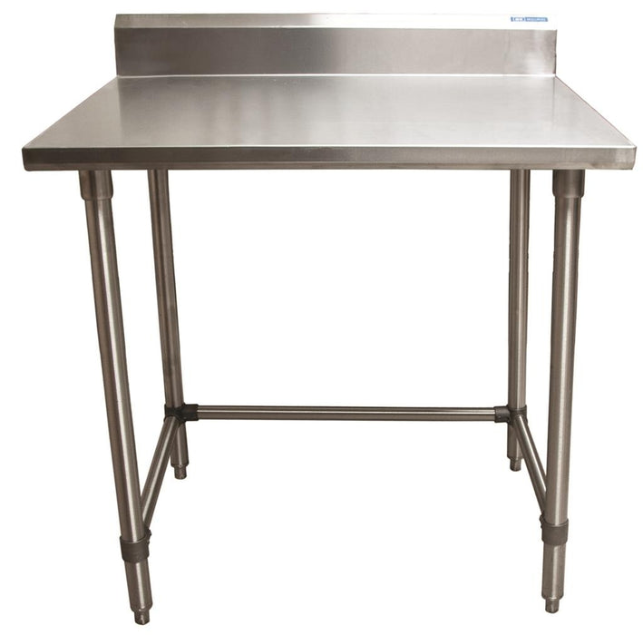 18 ga. S/S Work Table W/Open Base 5 Riser 36"Wx24"D-cityfoodequipment.com