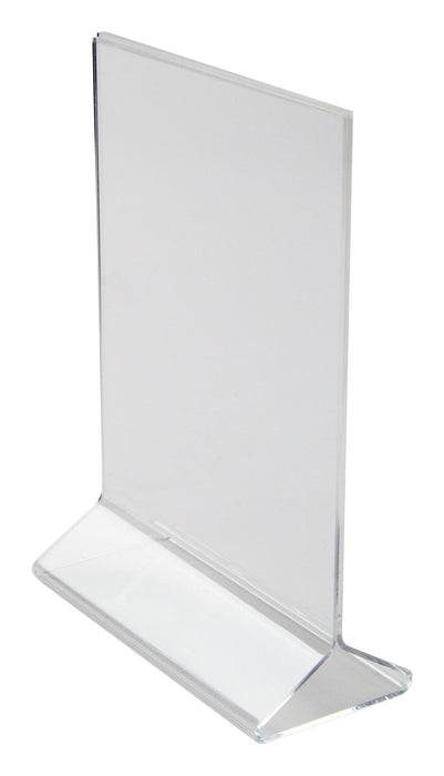 Acrylic Table Sign Holder, 5" x 7" (12 Each)-cityfoodequipment.com