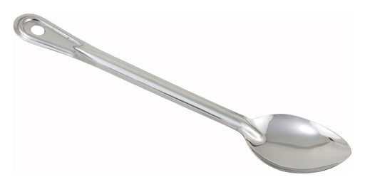 11" Solid Basting Spoon, 1.2mm, S/S (12 Each)-cityfoodequipment.com