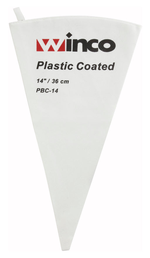 14" Pastry Bag, Cotton w/Plastic Coating (12 Each)-cityfoodequipment.com