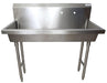 48" Freestanding 2 Station Handwash Sink, 8" O.C. Splash Mount-cityfoodequipment.com