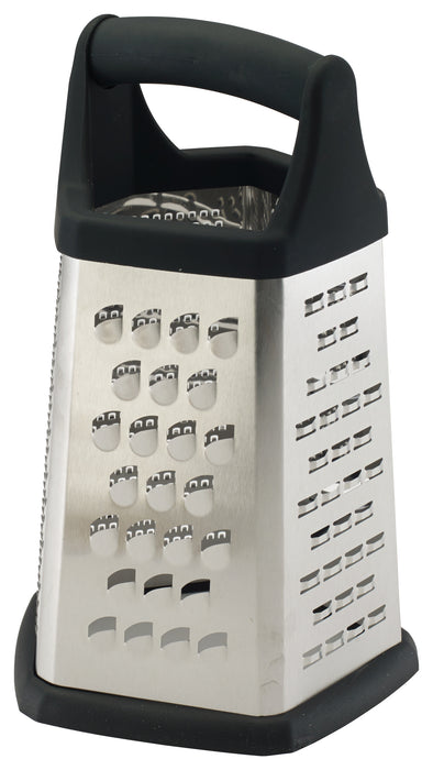 Grater w/Soft Grip Hdl, 5 Sides, S/S (12 Each)-cityfoodequipment.com