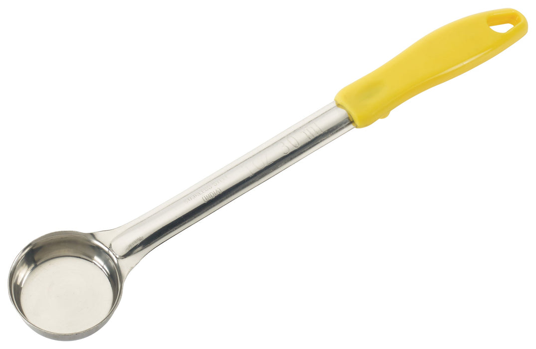 1oz Solid Food Portioner, One-piece, Yellow, S/S (12 Each)-cityfoodequipment.com