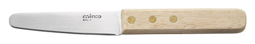 3-1/2" Oyster/Clam Knife, Wooden Hdl (12 Each)-cityfoodequipment.com