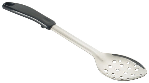 13" Perf Basting Spoon, Stop Hook Plastic Hdl, S/S (12 Each)-cityfoodequipment.com