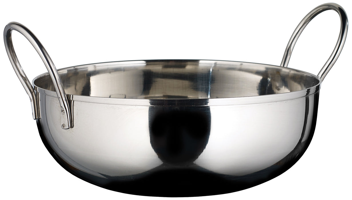 Kady Bowl with Welded Handles, S/S, 40 oz., 7" Dia., 1.5" H (6 Each)-cityfoodequipment.com
