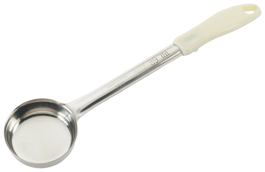 3oz Solid Food Portioner, One-piece, Ivory, S/S (12 Each)-cityfoodequipment.com