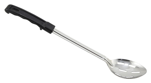 Winco Prime 15" S/S Slotted Basting Spoon with Plastic Hdl, NSF (12 Each)-cityfoodequipment.com