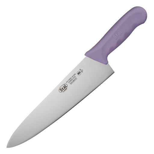 10" Cook's Knife, Purple PP Hdl, Allergen Free (6 Each)-cityfoodequipment.com