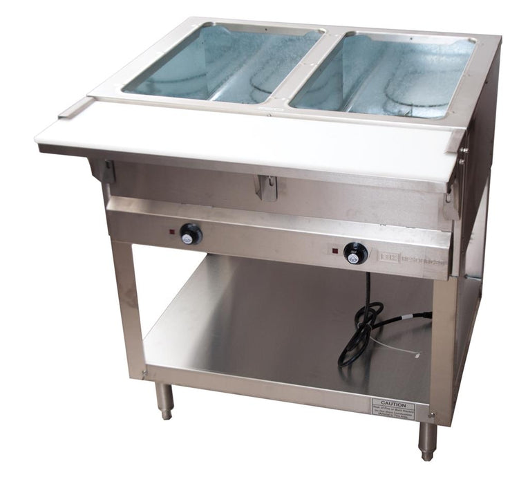 Sealed Well Electric Steam Table 2 Well - 120V 1500W-cityfoodequipment.com