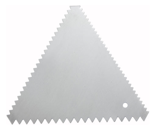 Cake Decorating Combs, Triangle, 6pcs/pk, S/S (12 Pack)-cityfoodequipment.com